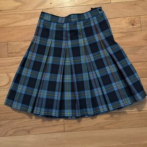 Dennis | Plaid Box Pleated Skirt | Unlined | Girls Size 12